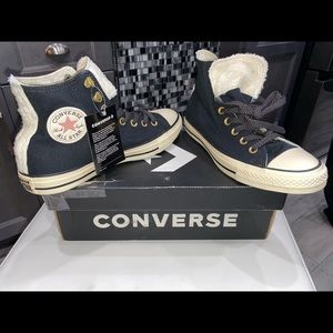 NEVER WORN w/tags! Women’s Black High Top Converse